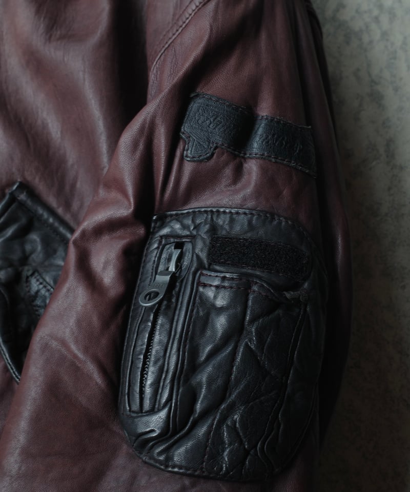 80's American Basics Leather Flight Jacket | DA