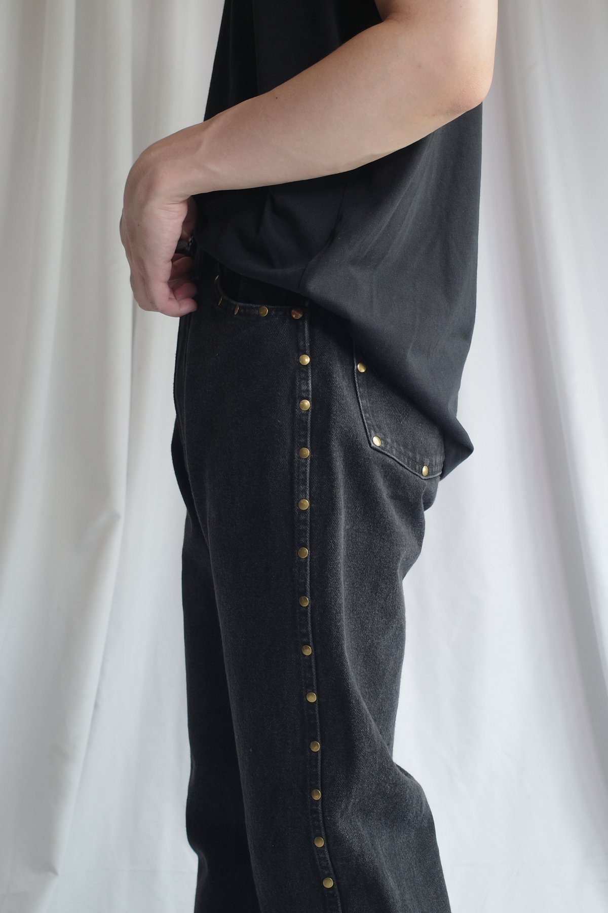 Wrangler Studded Black Denim -4 | DAMAGEDONE 2nd