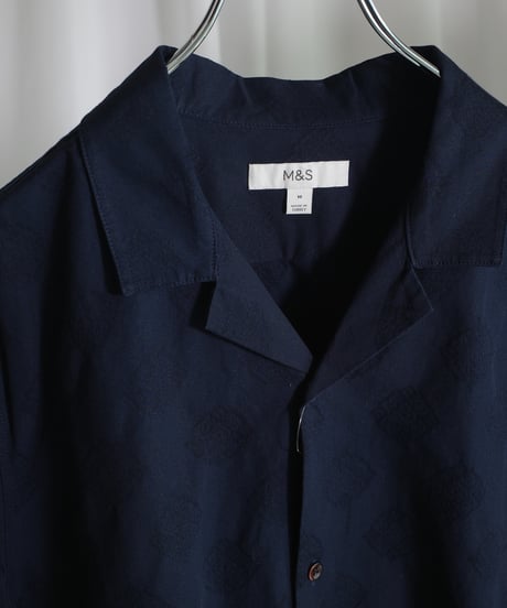 Marks & Spencer Jacquard Open Collar Shirt