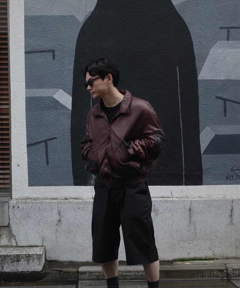 American Basics レザー フライトジャケット 80's American Basics Leather Flight Jacket | DA