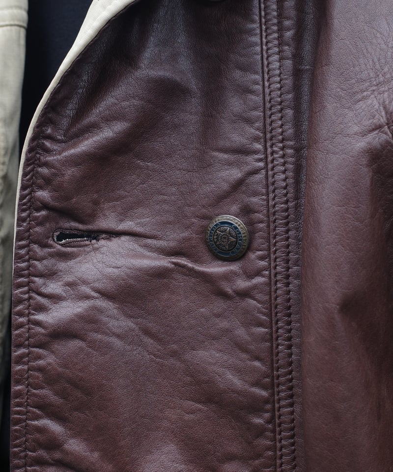 80's C.P.Company Shawl Collar Leather Blouson -