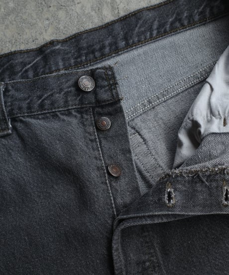 Big Size 91's Levi’s 501先染め Black "Made in USA" -1