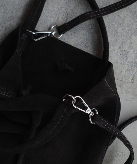 MARLON FIRENZE Calf Leather Mini Shopper Bag - Cioccolato Suede