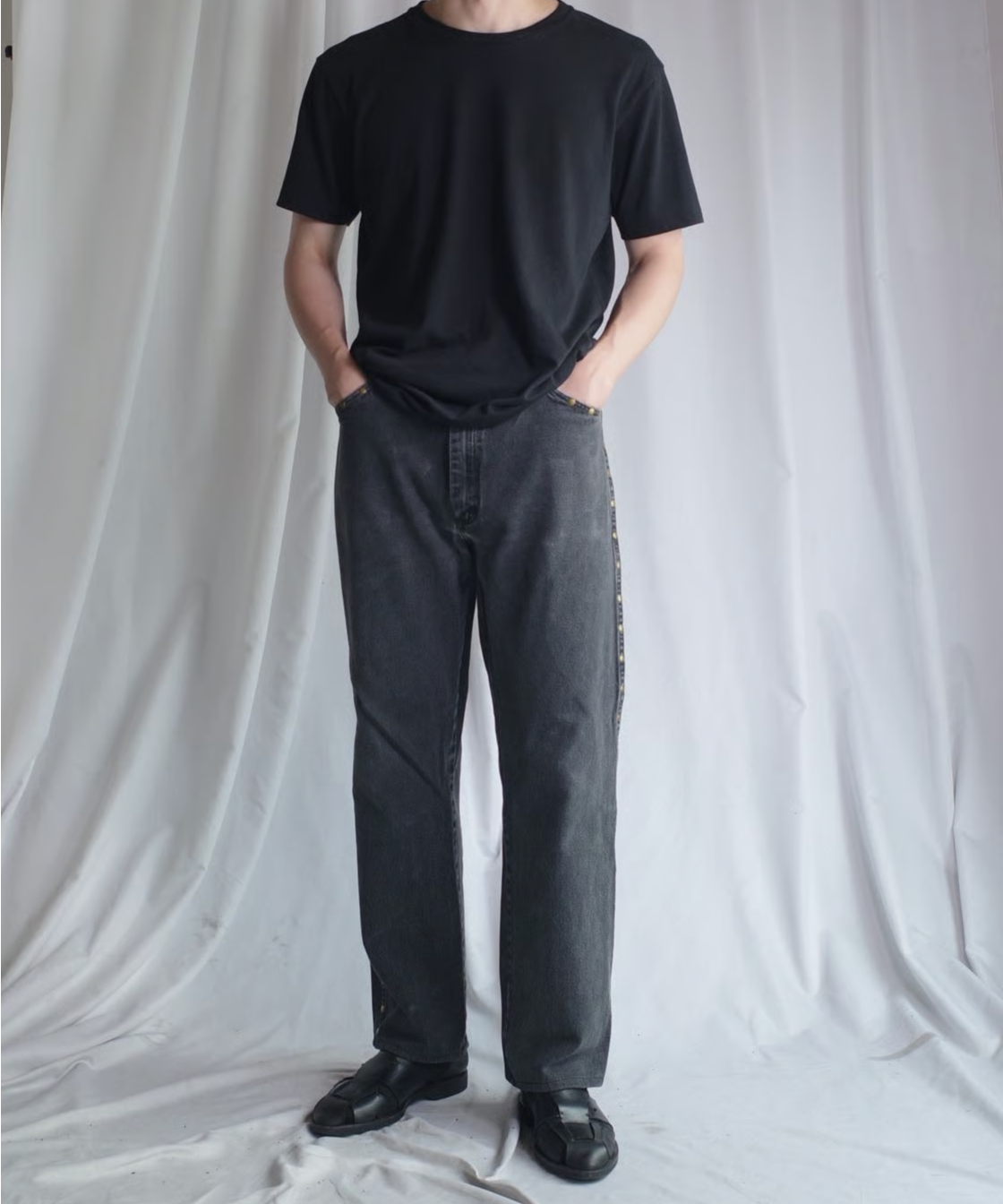 Wrangler Studded Black Denim -13 | DAMAGEDONE 2nd