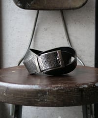 Real Leather Silver Belt -3