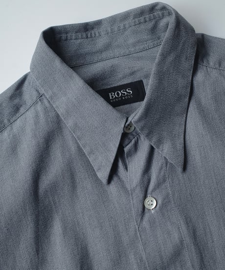 90s Hugo Boss Light Weight Marbling Fabric Shirt -6