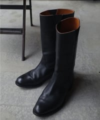SANDERS Long Leather Boots Made in ENGLAND