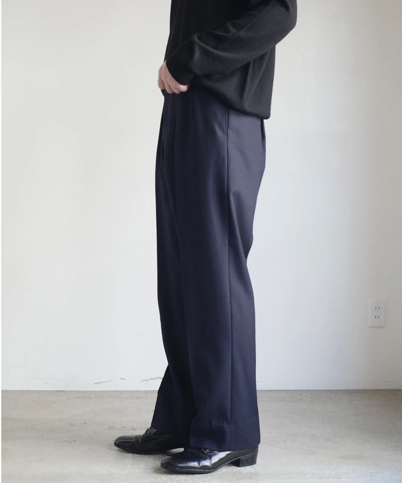 90s Burberrys Wide Wool Slack 極太 VINTAGE 90s Burberrys Wool Slacks -1 | DAMAGEDONE 2nd