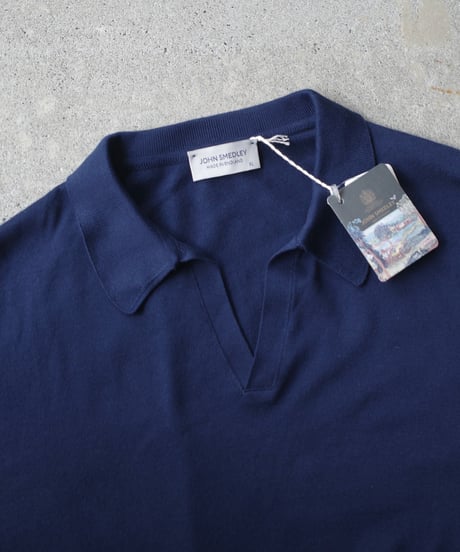 John Smedley "NOAH" Sea Island Cotton Skipper Knit