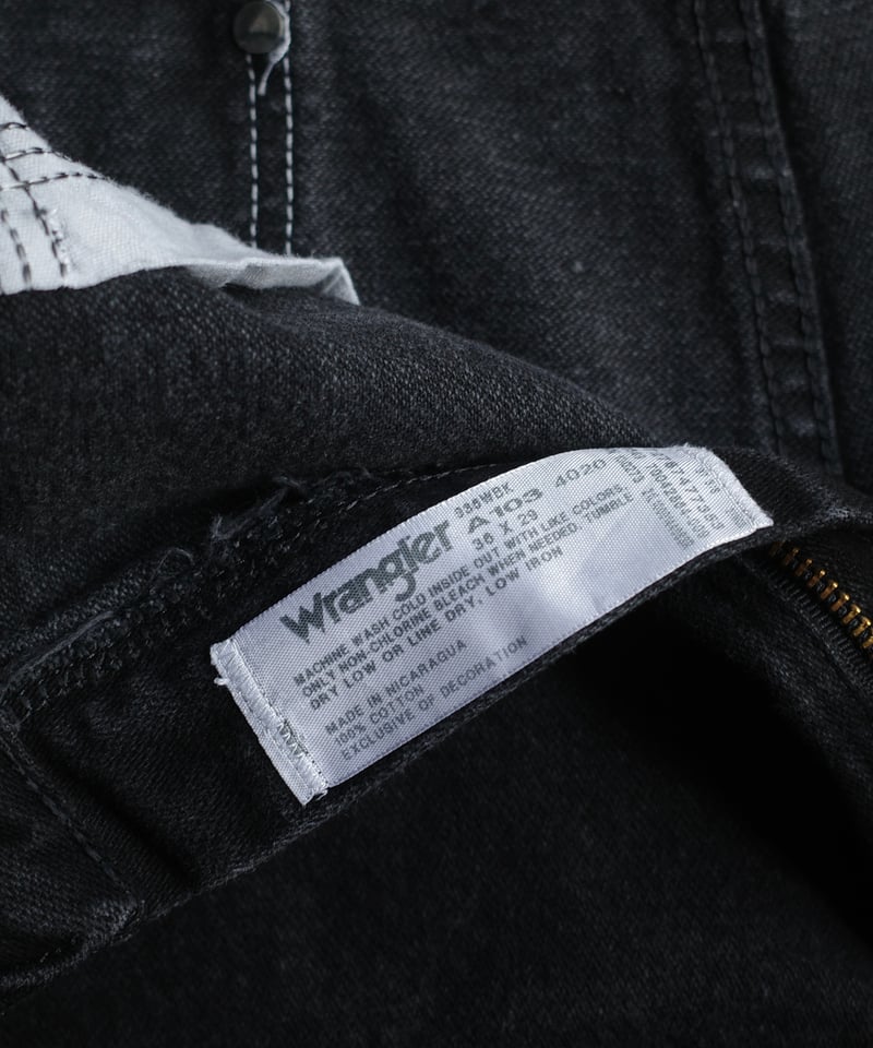 Wrangler Studded Black Denim -7 | DAMAGEDONE 2nd