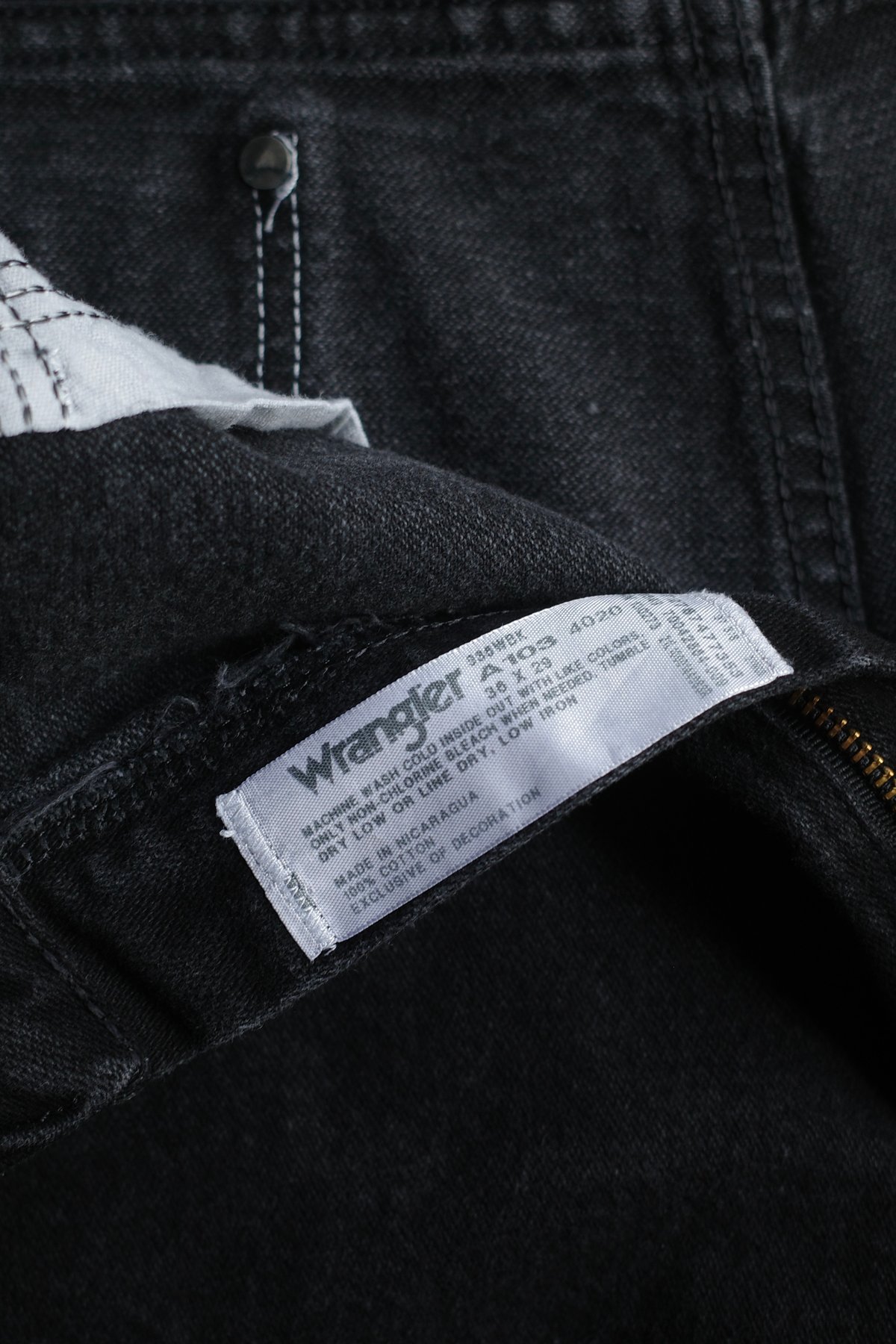 Wrangler Studded Black Denim -7 | DAMAGEDONE 2nd