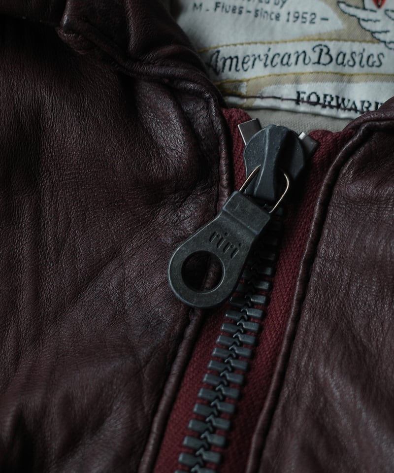 80's American Basics Leather Flight Jacket | DA