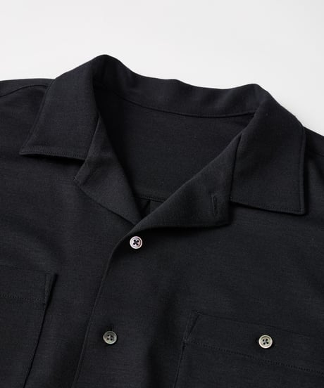 THE DAY -WOOL FRAISE SHIRT JACKET -Black