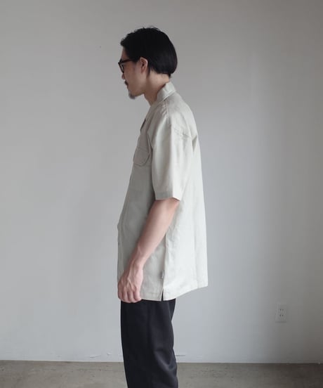 KATHARINE HAMNETT Linen Cotton Open collar Shirt -3