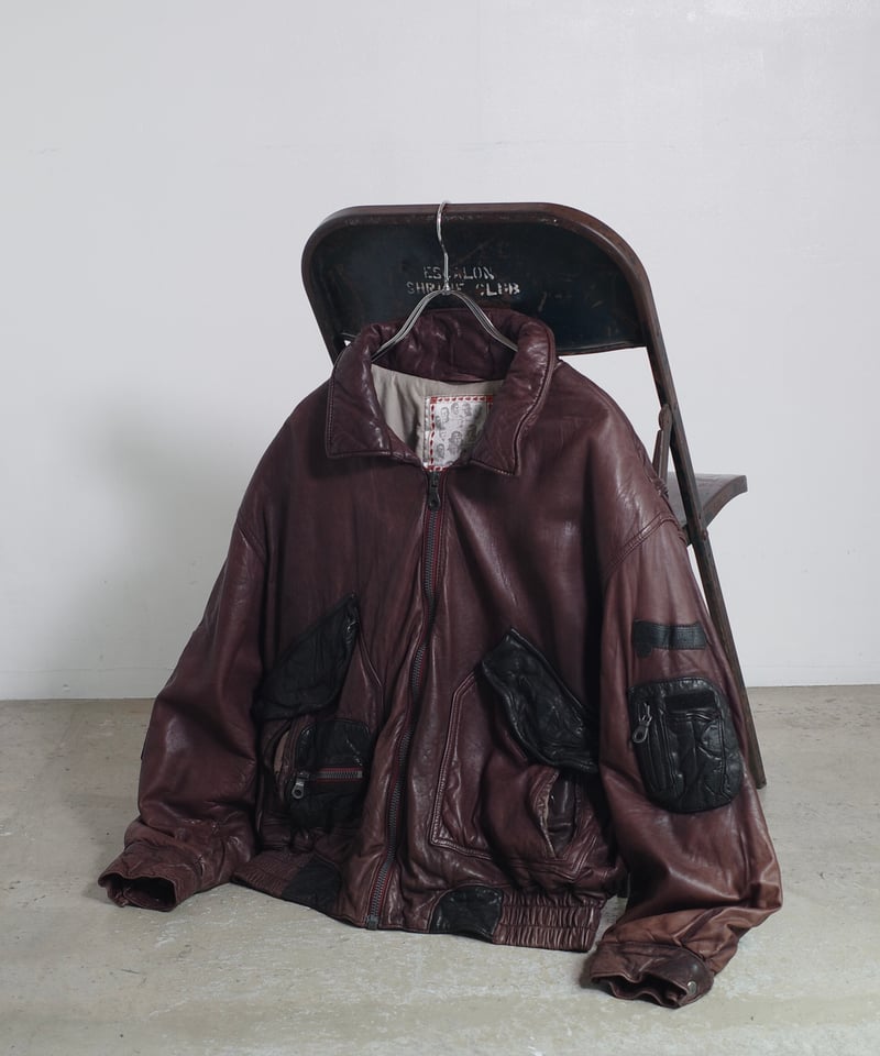 80's American Basics Leather Flight Jacket | DA