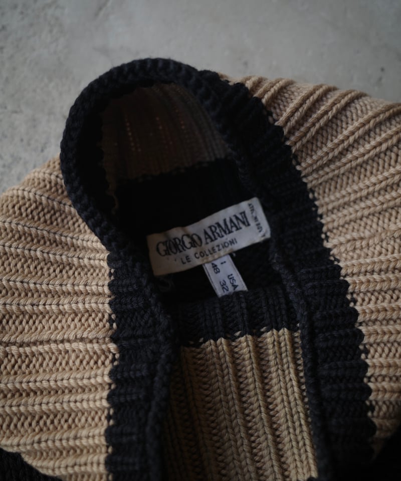 90's Giorgio Armani High Neck Wool Knit -Made i