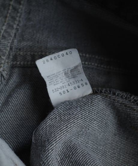 Big Size 91's Levi’s 501先染め Black "Made in USA" -1