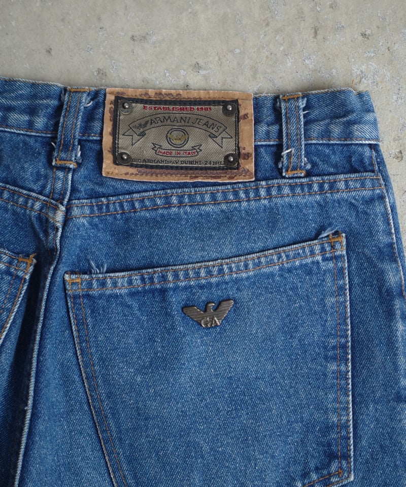 90's Armani Jeans 5-Pockets Denim Pants -Made i