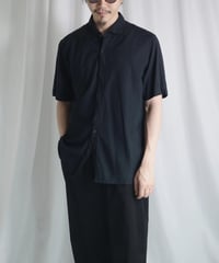 Kenneth Cole Silk Cotton Black S/S Shirts -5