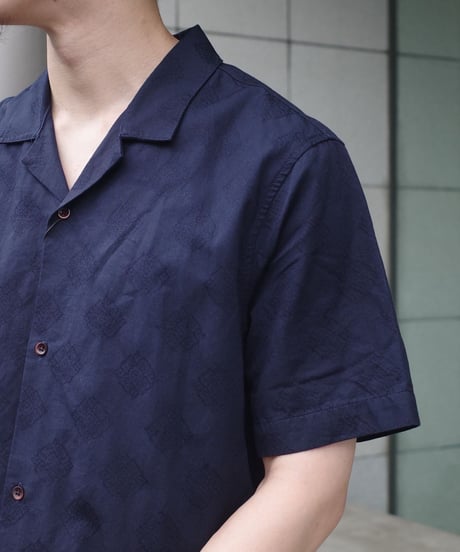 Marks & Spencer Jacquard Open Collar Shirt