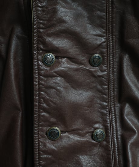 80's C.P.Company Shawl Collar Leather Blouson - Made in Italy
