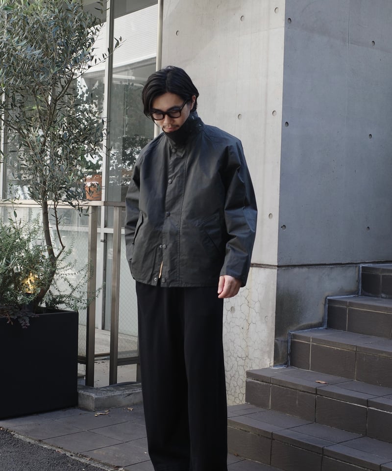 Barbour Transport Wax Blouson Sage | DAMAGEDONE