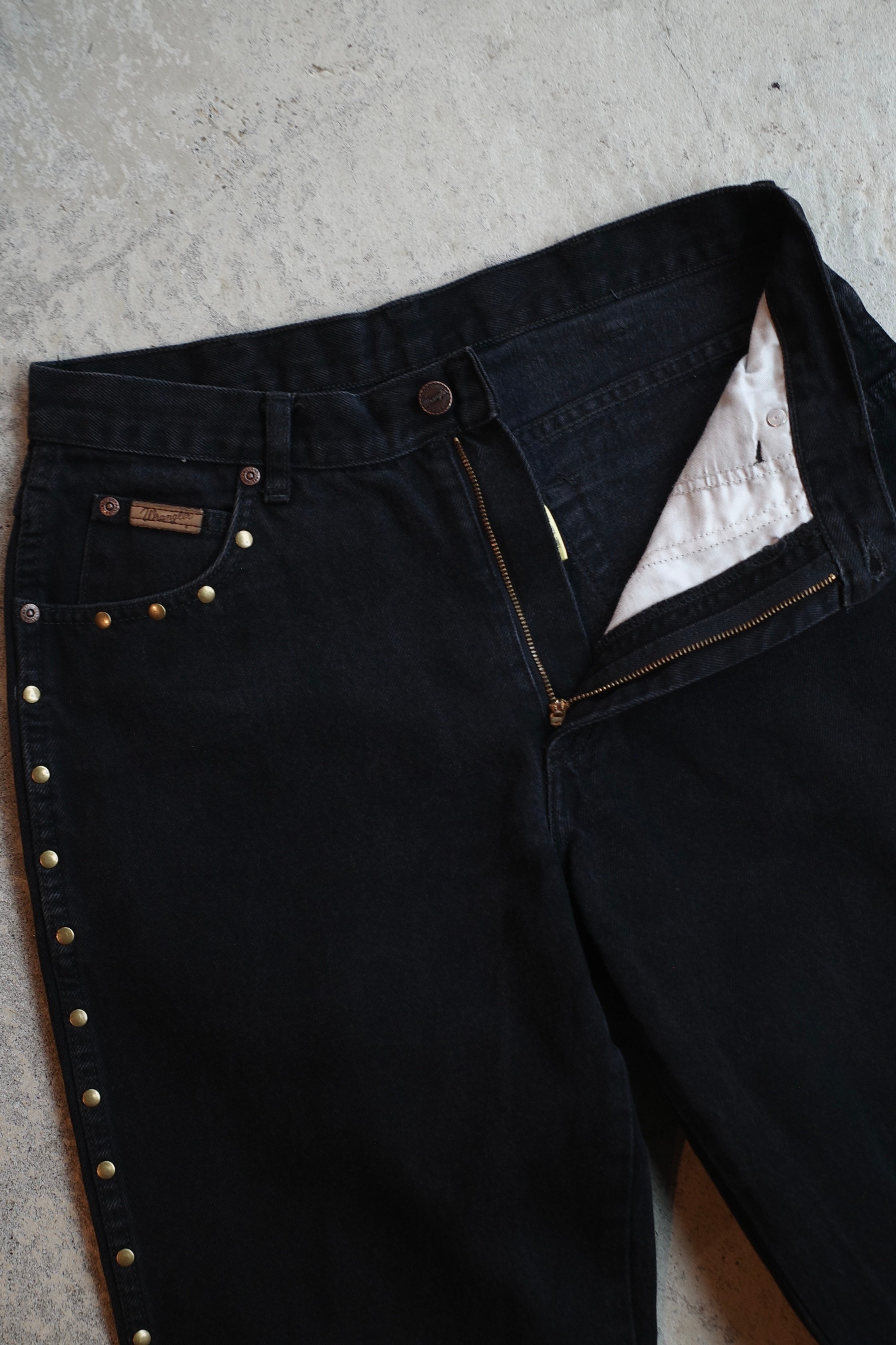 Wrangler Studded Black Denim #10 | DAMAGEDONE 2nd