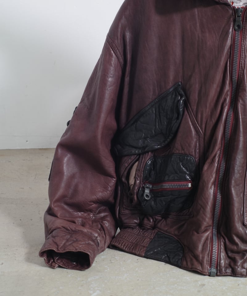 80's American Basics Leather Flight Jacket | DA