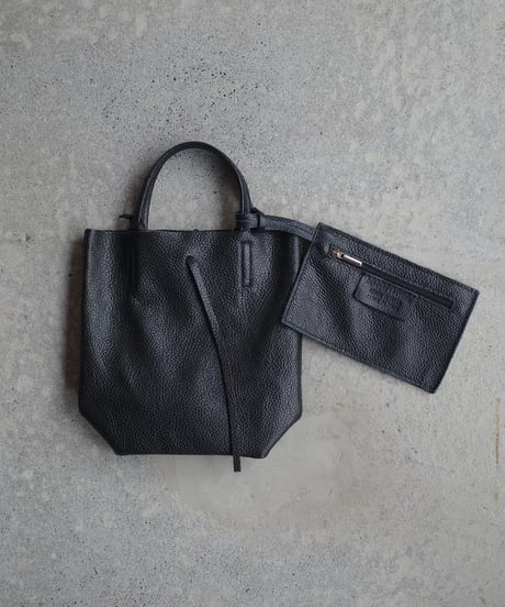 MARLON FIRENZE Calf Leather Mini Shopper Bag - Nero