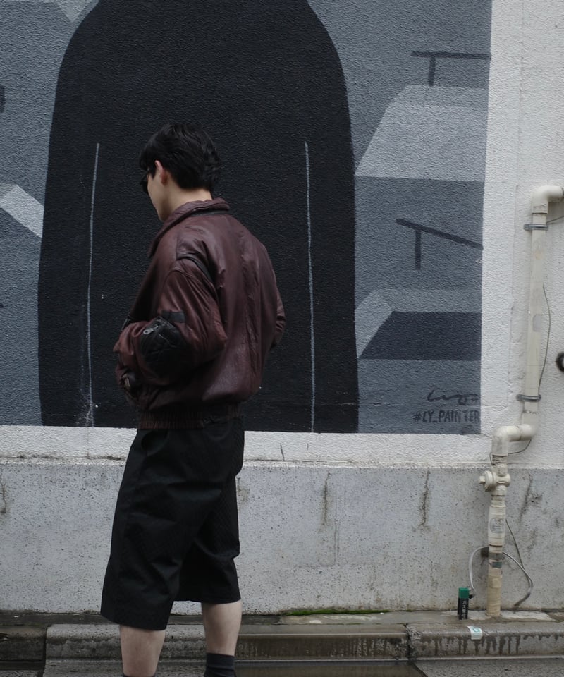 80's American Basics Leather Flight Jacket | DA