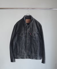 95s Euro Levi's 70503 Black Denim Jacket "Made in Tunisia" -1