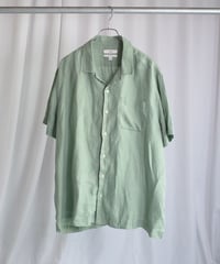 Marks & Spencer S/S Pure Linen Open Collar Shirt -2
