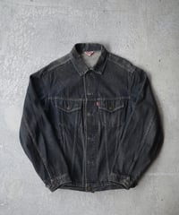 80-90's Euro Levi's 70506-0259 先染めBlack Denim Jacket -Made in GT.Britain