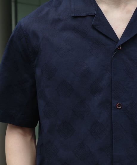 Marks & Spencer Jacquard Open Collar Shirt