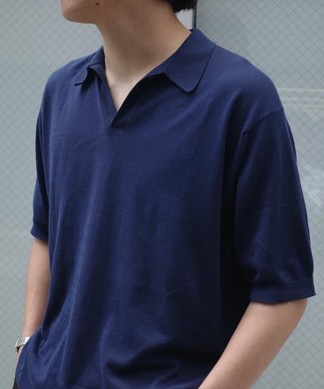 John Smedley "NOAH" Sea Island Cotton Skipper Knit
