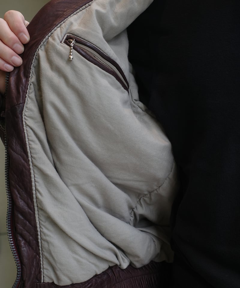 80's American Basics Leather Flight Jacket | DA