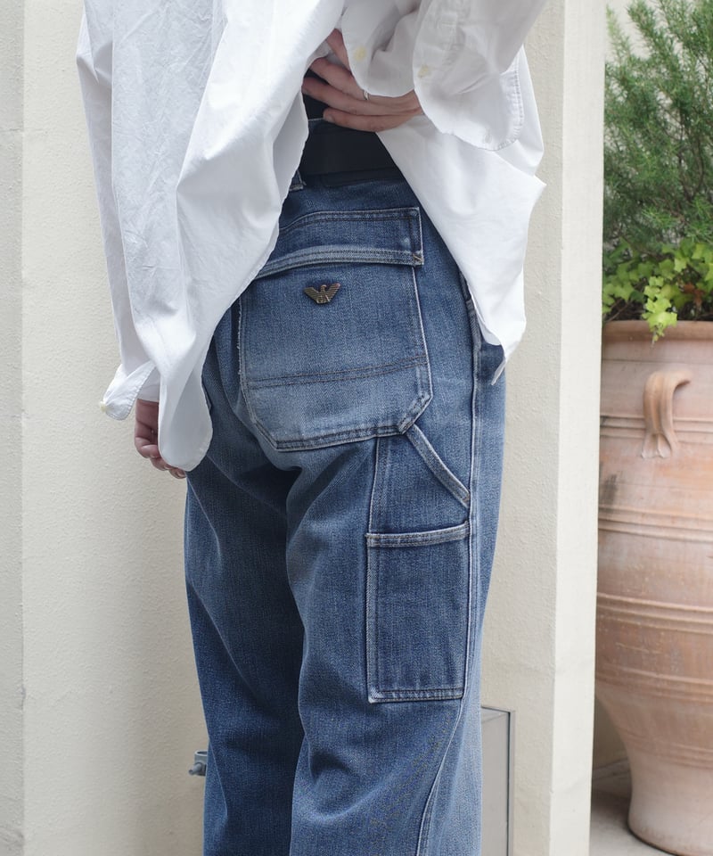 90s Armani Jeans Denim Painter Pants -Made in I