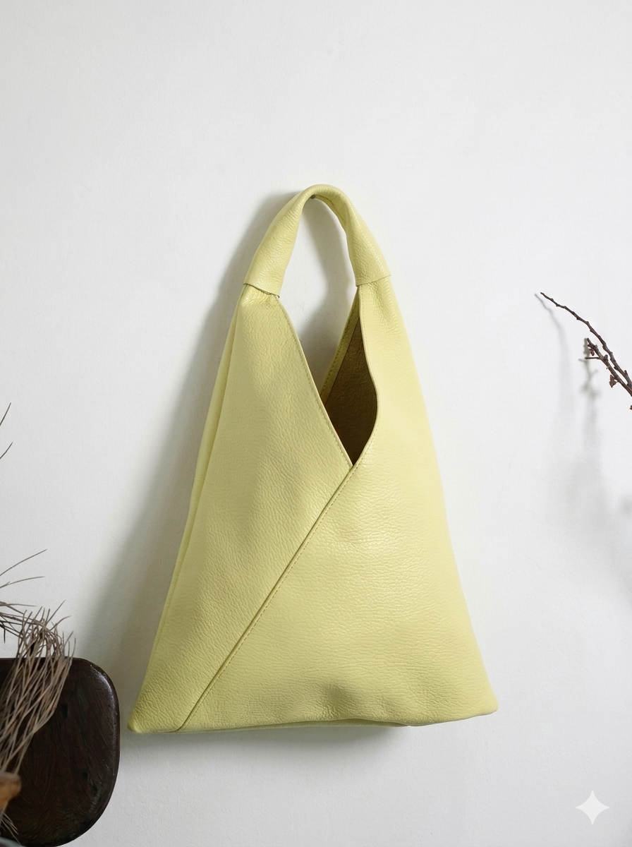 MARLON FIRENZE Calf Leather MINI GISELLE -Limon