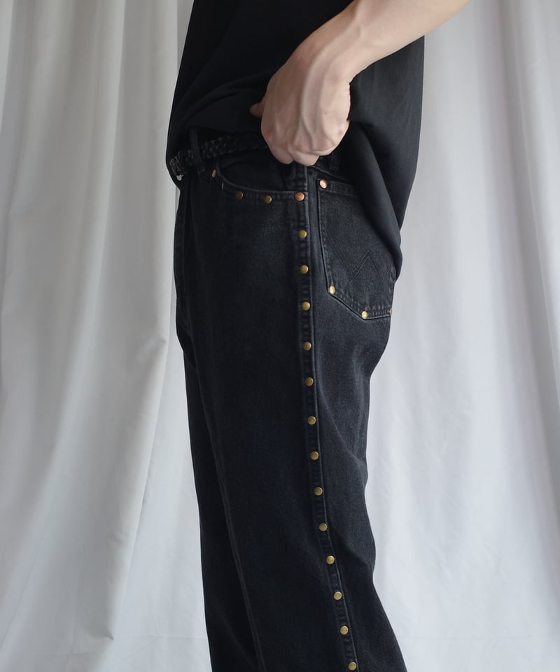 Wrangler Studded Black Denim -7 | DAMAGEDONE 2nd