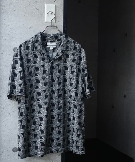 Marks & Spencer Linen Blend Geometric Print Shirt