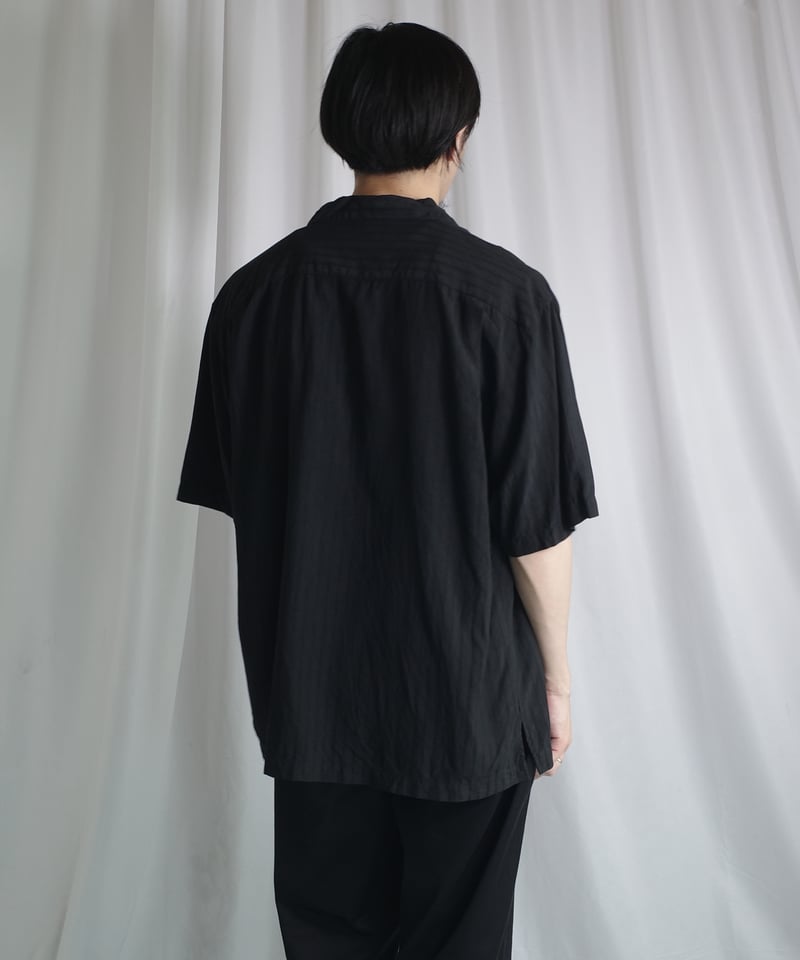 Tommy Bahama Silk Black S/S Shirts -6 | DAMAGED