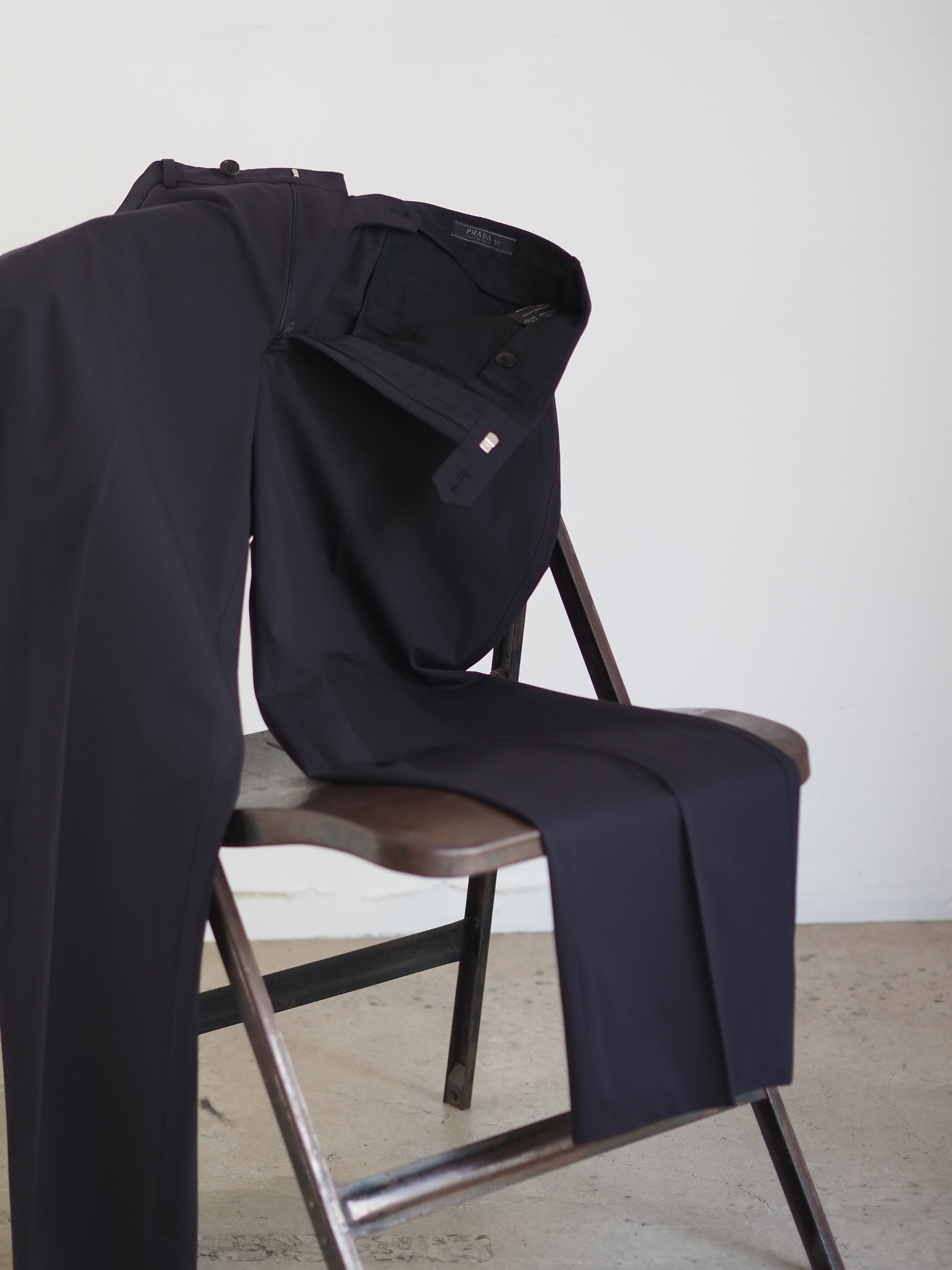 PRADA 【MADE ITALY】　ワイドスラックス Prada No-Tuck Slacks -Made in Italy | DAMAGEDON