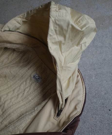 80's C.P.Company Shawl Collar Leather Blouson - Made in Italy