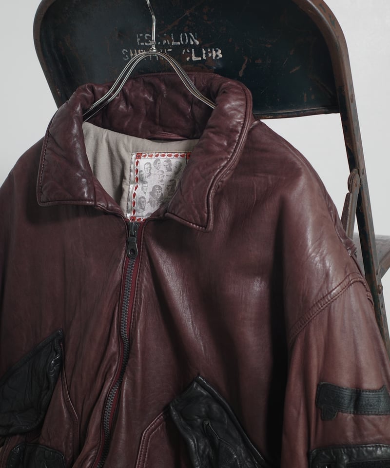 80's American Basics Leather Flight Jacket | DA