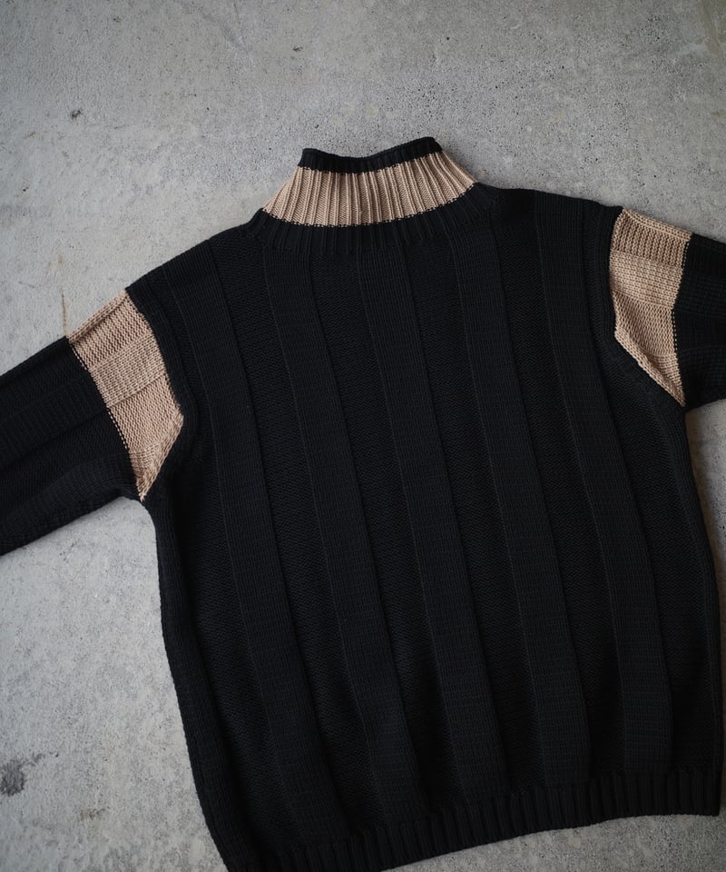 90's Giorgio Armani High Neck Wool Knit -Made i