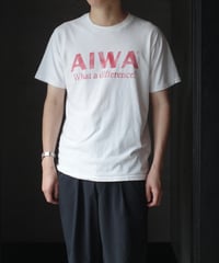 90's AIWA Text T-Shirts -5 "Made in USA"