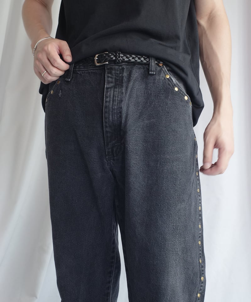 Wrangler Studded Black Denim -9 | DAMAGEDONE 2nd