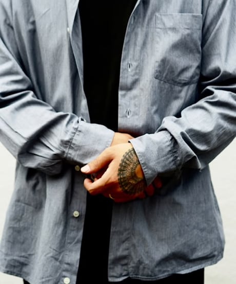 90s Hugo Boss Light Weight Marbling Fabric Shirt -6