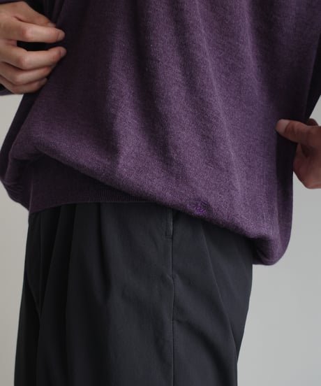 Fay V-neck Wool / Silk High Gauge Knit -Made in ITALY
