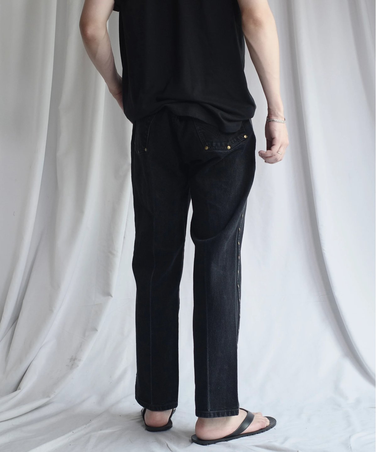 Wrangler Studded Black Denim -7 | DAMAGEDONE 2nd